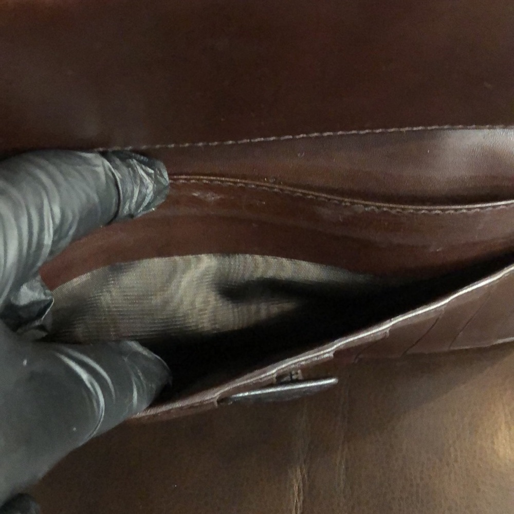 GUCCI GG Guccissima Brown Lambskin Continental Bifold Wallet with Coin Section - Picture 14 of 16